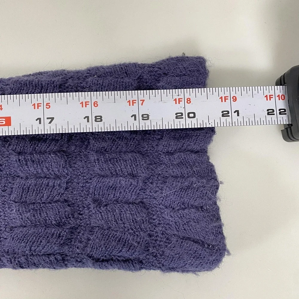 Free People Sweater Womens Large Purple Button Up Textured Cardigan Boho Knit - Picture 7 of 11